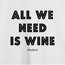 Футболка женская "All we need is wine" белая
